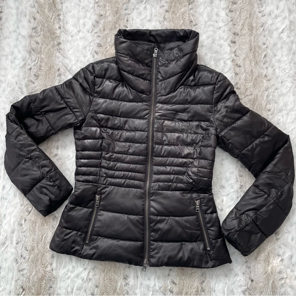 Armani Exchange Black Puffer Jacket (Size Small) - Picture 2 of 5